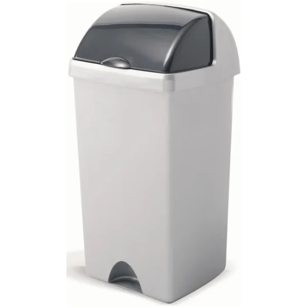 Addis Grey Roll Top Bin 50Ltr