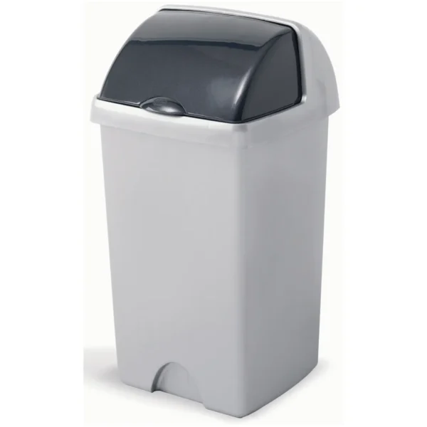 Addis Grey Roll Top Bin 24Ltr