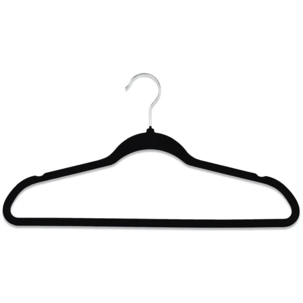 Addis Black Velvet Hangers 5 Pack