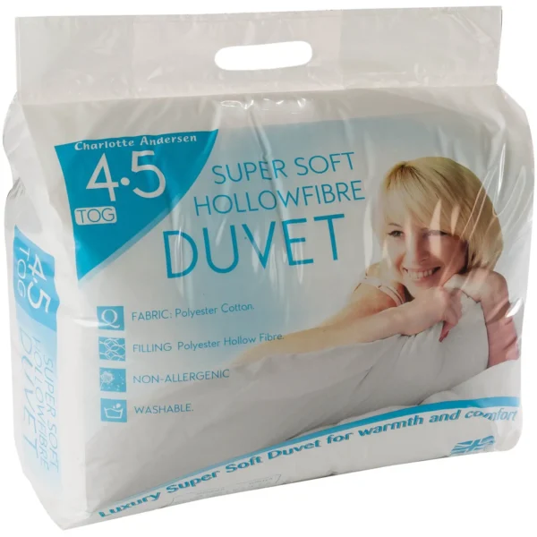 Charlotte Anderson Super Soft Hollowfibre King Size Duvet 4.5 Tog