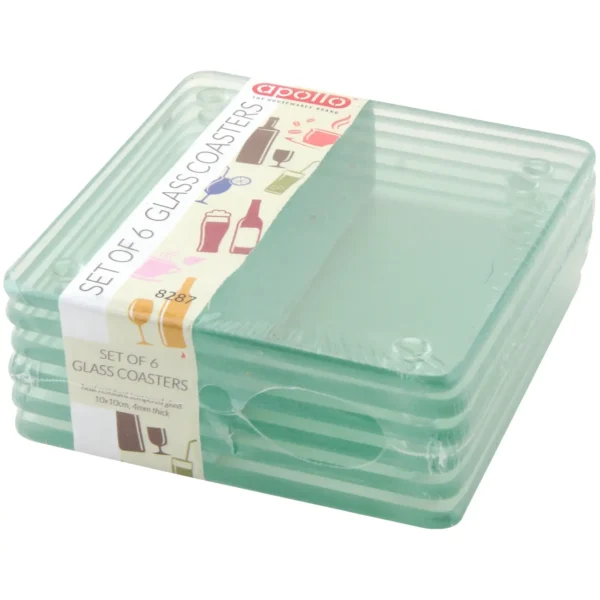 Apollo Glass Coaster Set 6 Pack