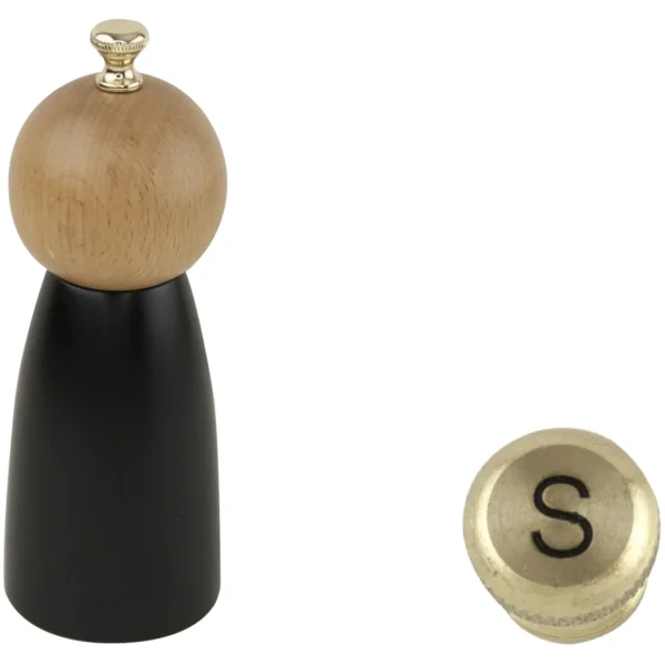 Apollo Black Salt Mill 17cm