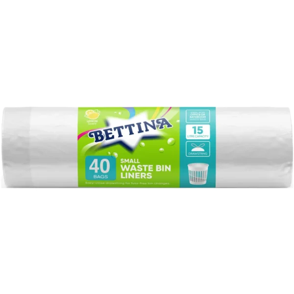 Bettina 15Ltr Small Waste Bin Liners 20 Pack