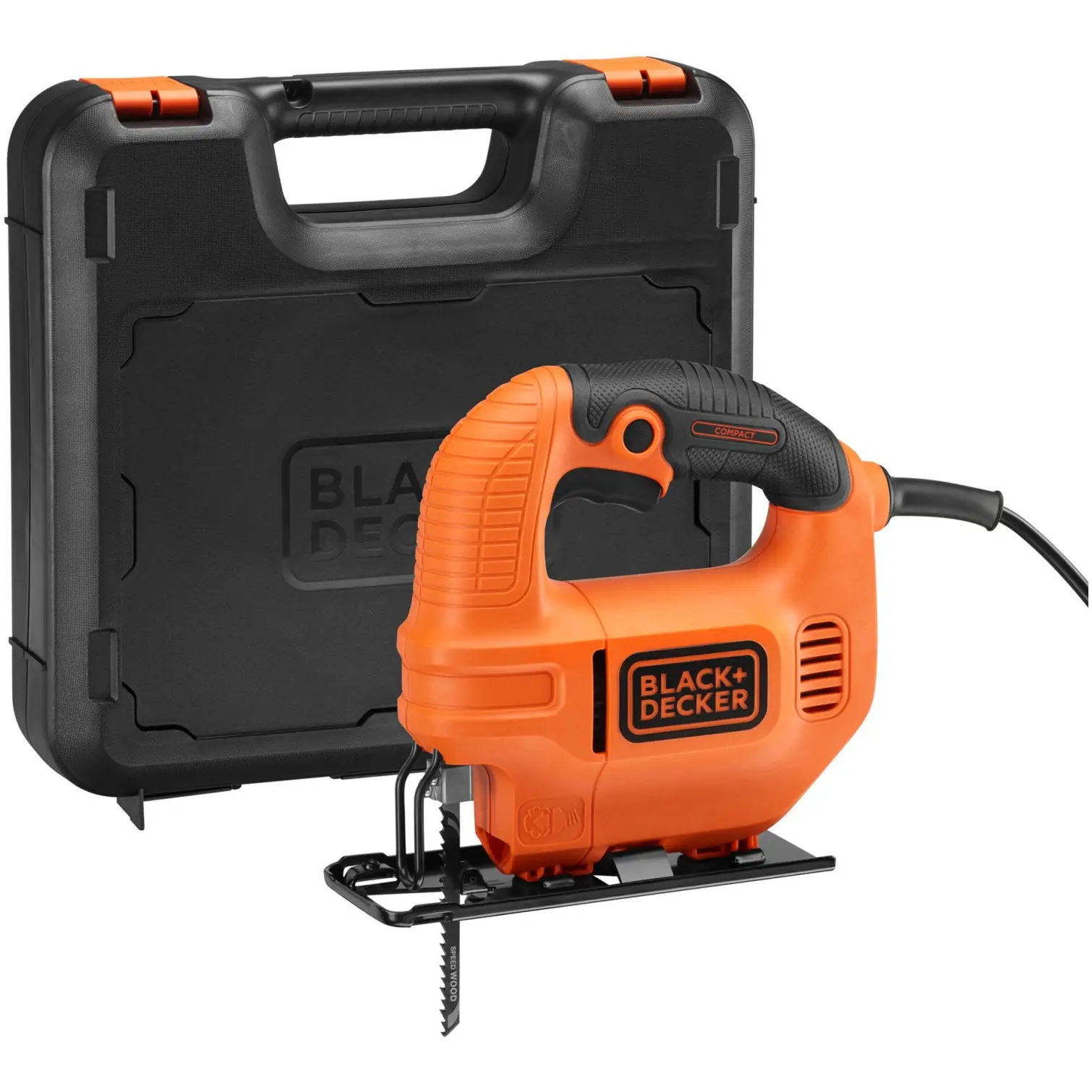 Black+Decker single speed jigsaw for wood cutting