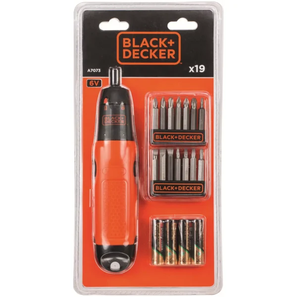 BDP0270 Black+Decker Cordless Screwdriver & Bit Set 6v