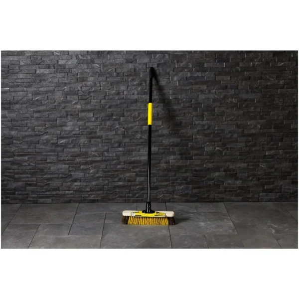Bulldozer Heavy Duty Utility Broom 380mm with Metal Handle