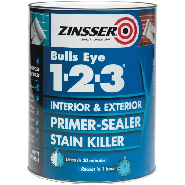 Zinsser Bulls Eye 1.2.3. Primer Sealer Stain Killer 500ml