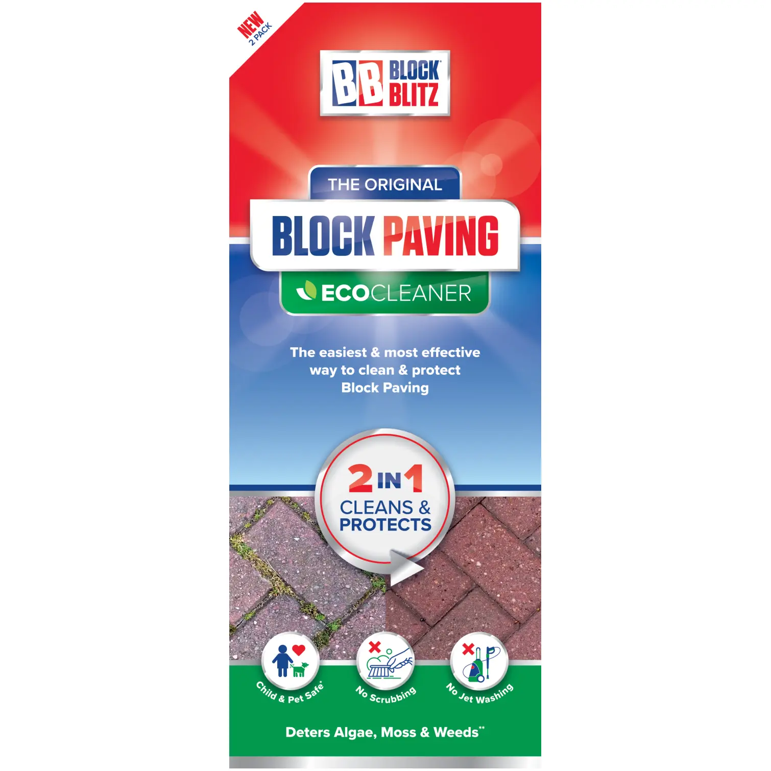 Block Blitz Block Paving Cleaner Pack of 2