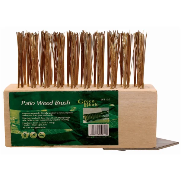 Green Blade Patio Weed Brush with Handle
