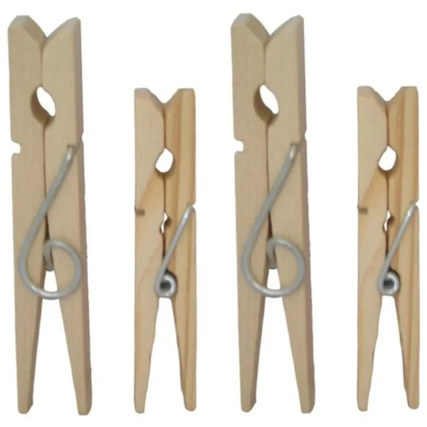 SHM Extra Strong Gale Force Jumbo Wooden Spring Peg Pack of 24
