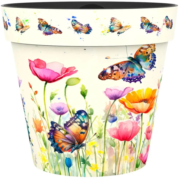 CKW0104 Creekwood Zest Pot Butterflies 15cm
