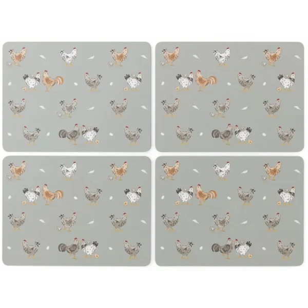 Cooksmart Hen House Lane Placemats Pack of 4