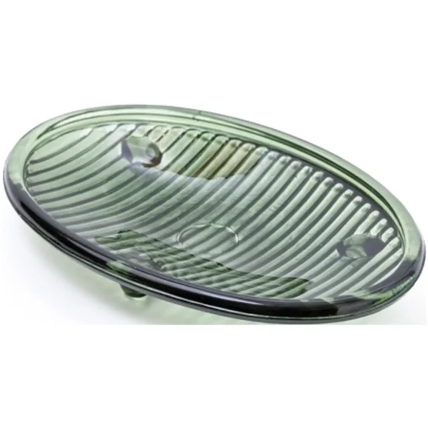 Glass Soap Dish Green