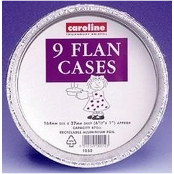 Caroline 15cm(6") Foil Flan Case Pk of 9