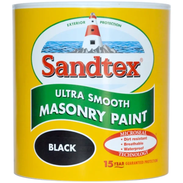Sandtex Masonry Paint 1L Black