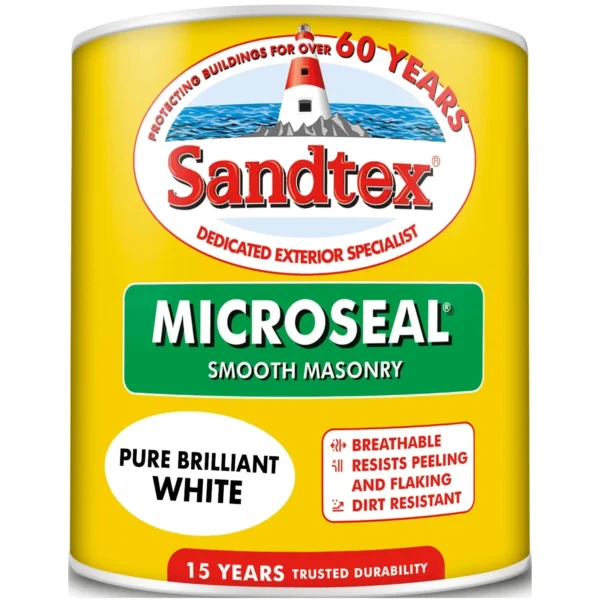 Sandtex Masonry Paint White 1 Litre