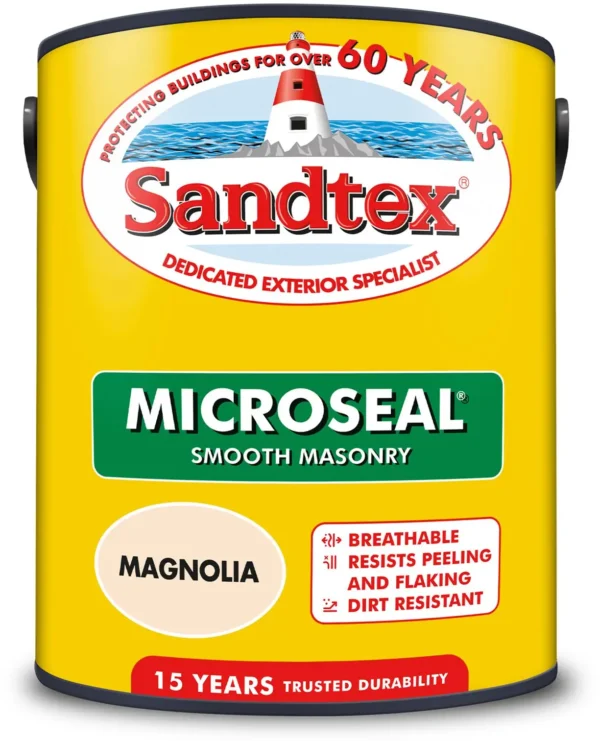 Sandtex Masonry Paint 5Ltr Magnolia