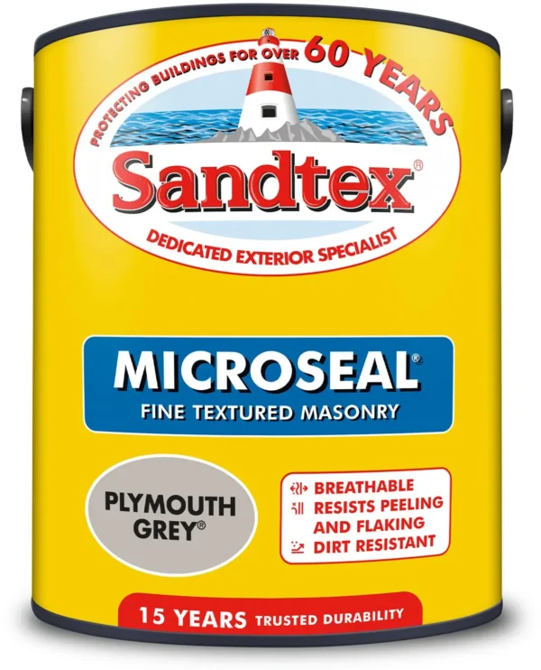 Sandtex Masonry Paint 5Ltr Plymouth Grey