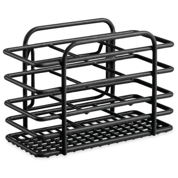 Casa&Casa Wire Coated Cutlery Holder Black