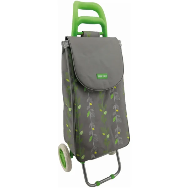 CSA0042 Casa & Casa Natural Leaf Shopping Trolley