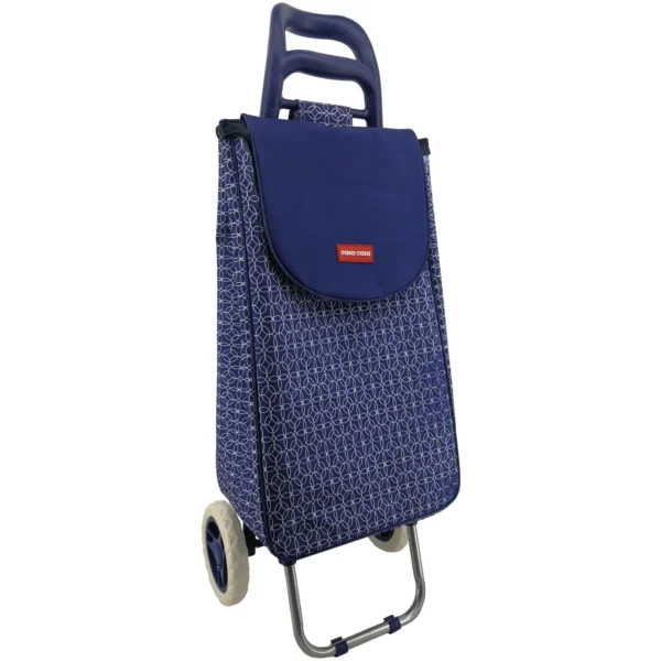 CSA0044 Casa & Casa Geometric 2 Wheel Shopping Trolley 45L