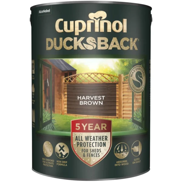 Cuprinol Ducksback Harvest Brown 5 Litre