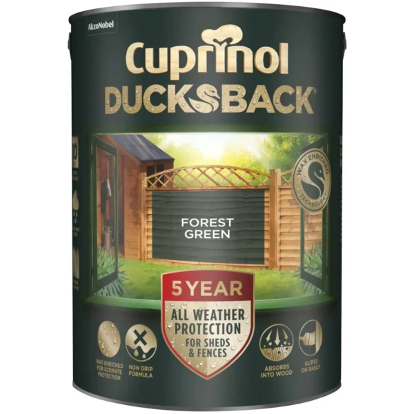 Cuprinol Ducksback Forest Green 5 Litre