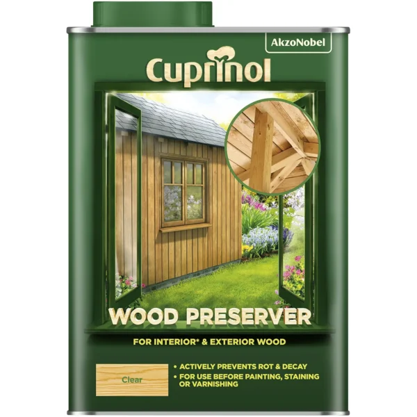 Cuprinol Wood Preserver Clear 1ltr