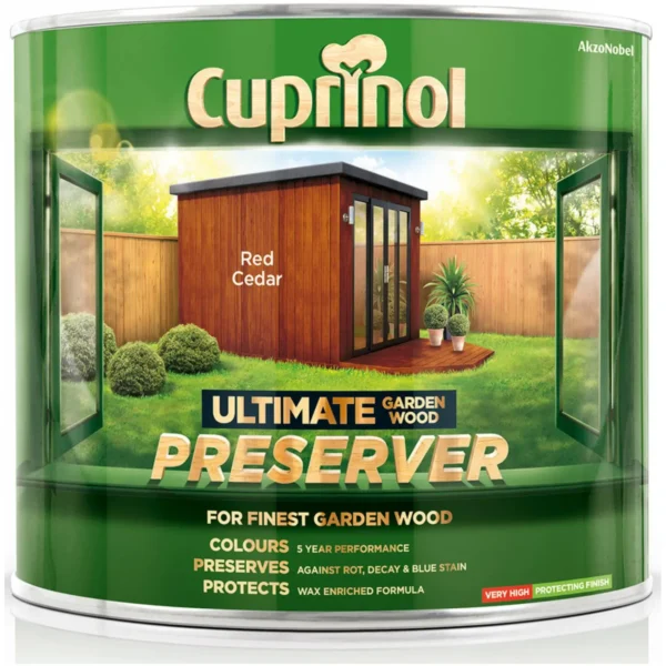 Cuprinol Ultimate Garden Wood Preserver Red Cedar 1Ltr