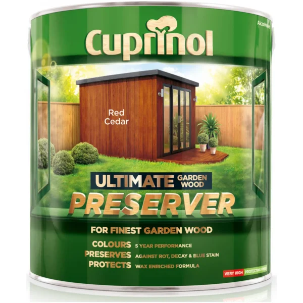 Cuprinol Ultimate Garden Wood Preserver Red Cedar 4Ltr