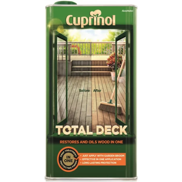 CUP0186 Cuprinol Total Deck Oil 5ltr
