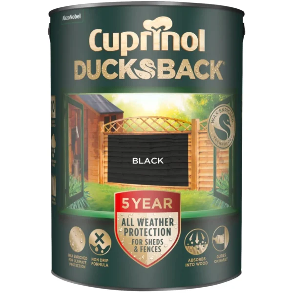 Cuprinol Ducksback Black 5Ltr