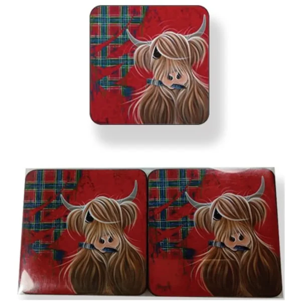 The McMoos Tartan Coaster Set of 6