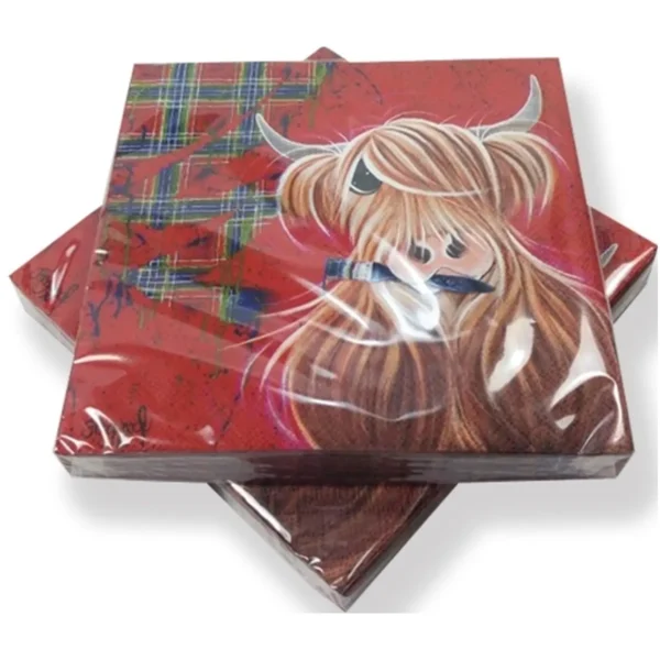 The McMoos Tartan Paper Napkins 3 Ply