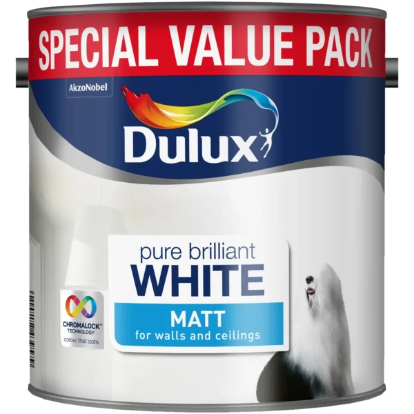 Dulux Matt Pure Brilliant White 3L