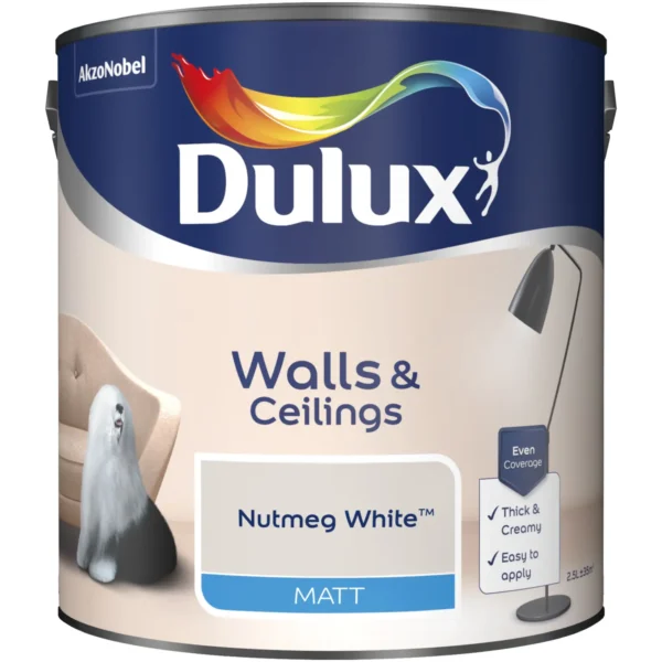 Dulux Matt Nutmeg White 2.5L