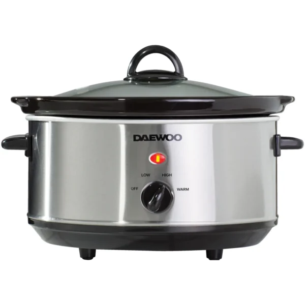 Daewoo Slow Cooker Stainless Steel 3.5Ltr