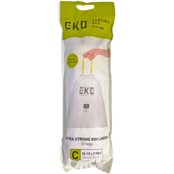 Eko Bin Liner To Suit 10 to 15 Litre Bins Roll of 20