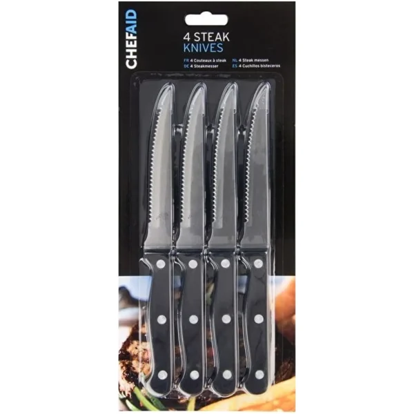 Chef Aid Steak Knives - Set of 4