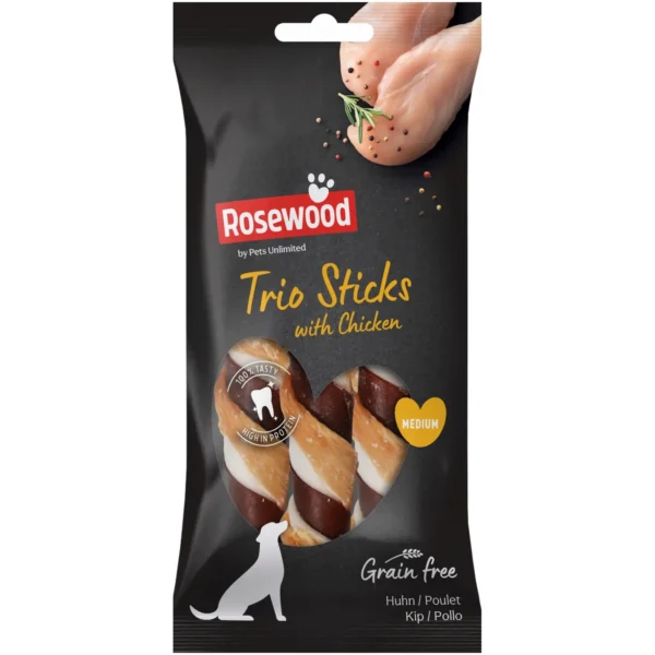 Rosewood Dog Medium Trio Sticks Chicken