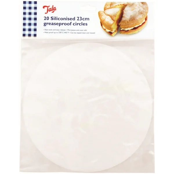 Tala 23cm Cake Tin Liners pk20