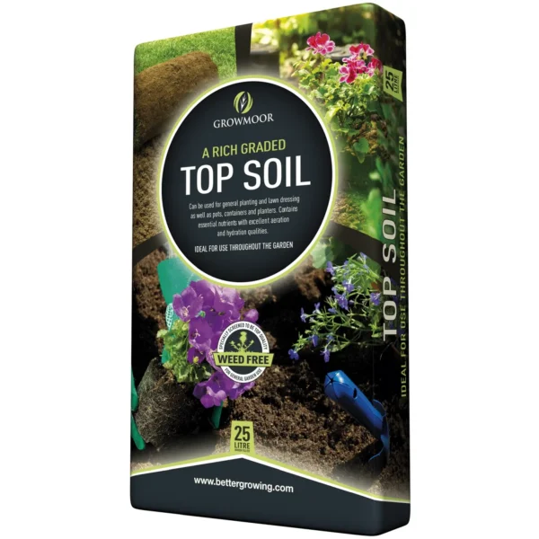 Growmoor Top Soil 25ltr