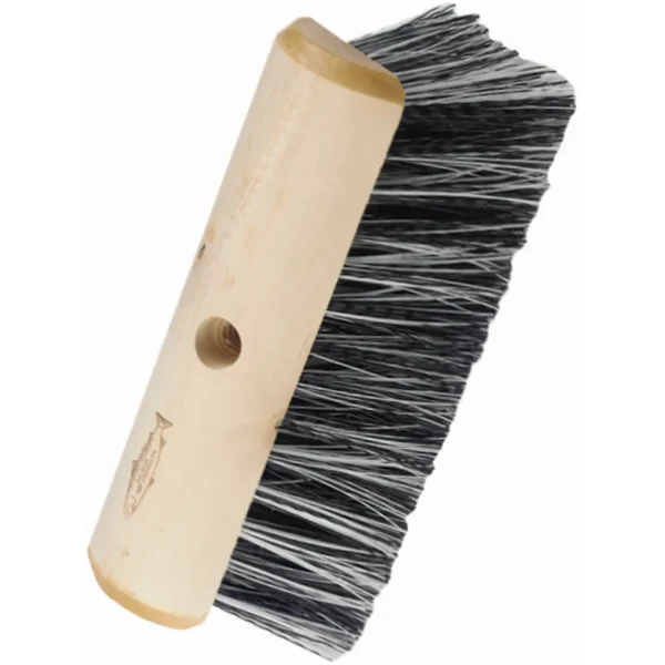 Hillbrush 263mm Stiff Black White PP Broom