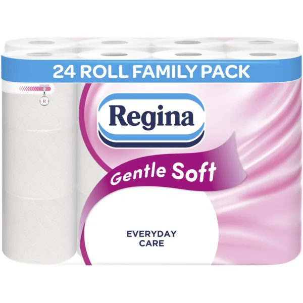 Regina Gentle Soft Toilet Roll 3 Ply 24 Roll Pack
