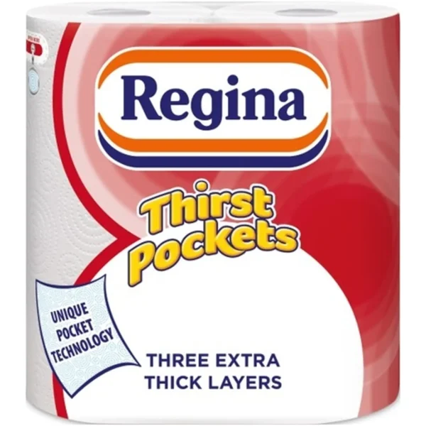 Regina Thirst Pockets Kitchen Roll 2 Pack