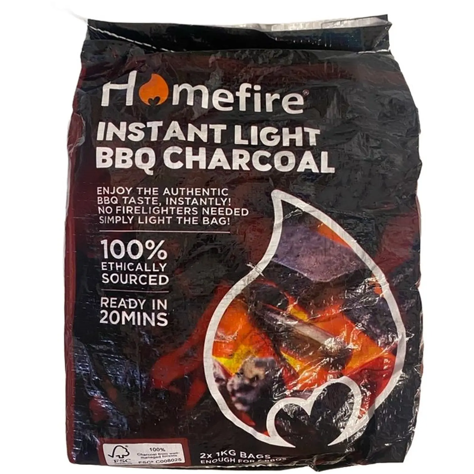 Supagrill InstantLight Charcoal 2kg BBQ charcoal UK