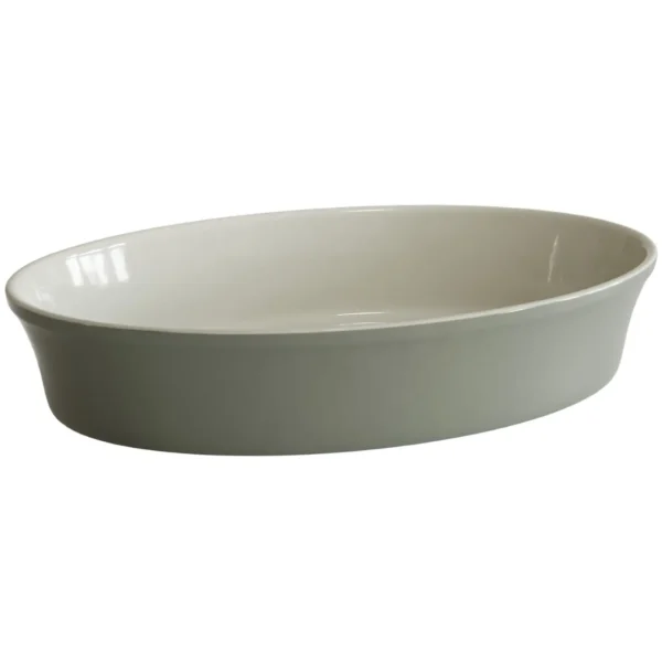 JMF0021_1 Jomafe Olive Green Oval Roaster 31cm