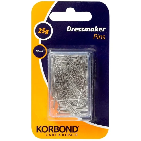 Korbond Steel Dressmaker Pins 25g