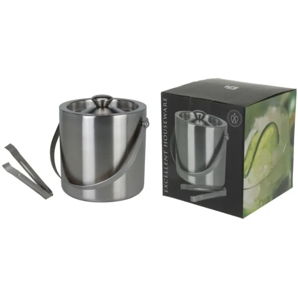 Ice Bucket With Tongs