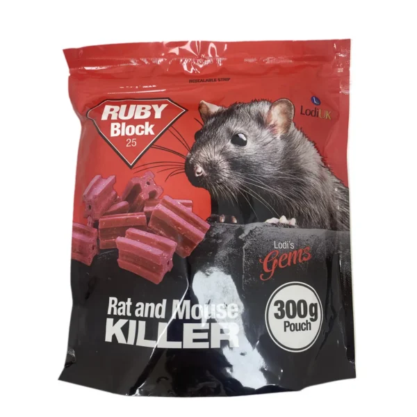 LOD0110 Lodi Ruby Rat And Mouse Killer Blocks Pack of 25